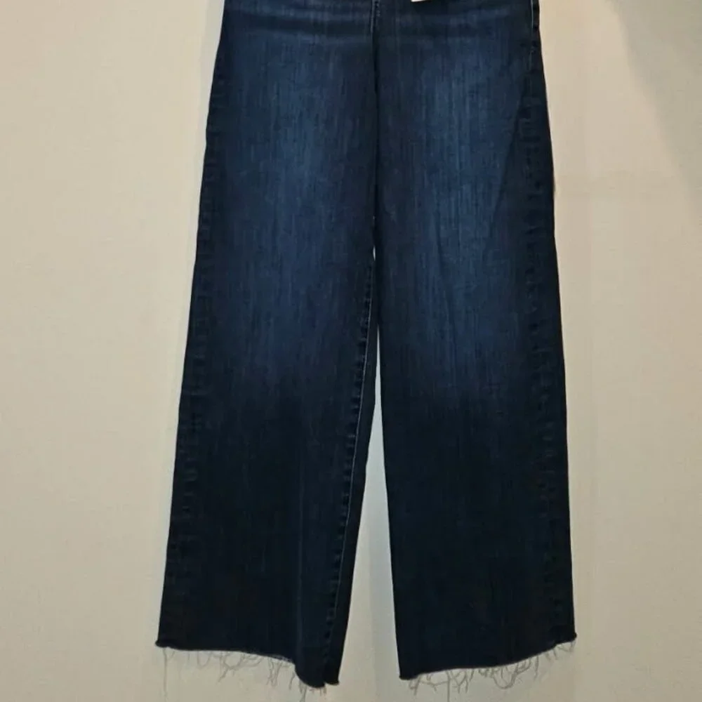 Frame Le Slim Palazzo jeans, fitted hip, high-rise, wide-leg sz 25 NEW w/tags - Picture 4 of 14